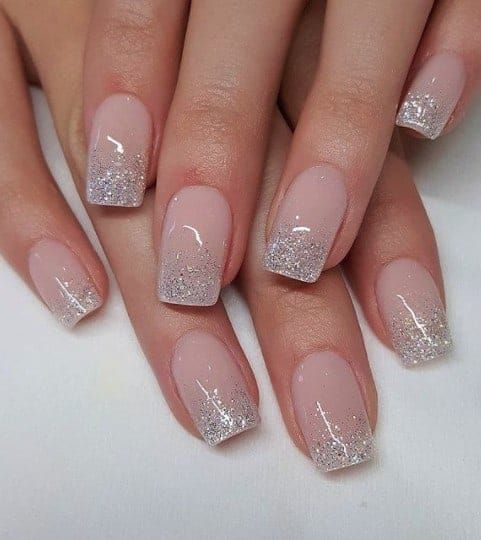Unha Decorada Com Glitter