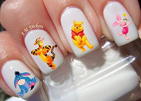 26-ideias-de-unha-decorada-ursinho-pooh