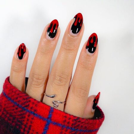 37-ideias-de-unhas-decoradas-preto-e-vermelho