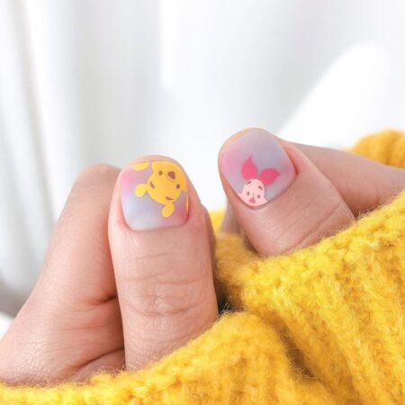 26-ideias-de-unha-decorada-ursinho-pooh