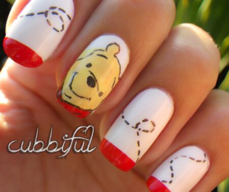 26-ideias-de-unha-decorada-ursinho-pooh