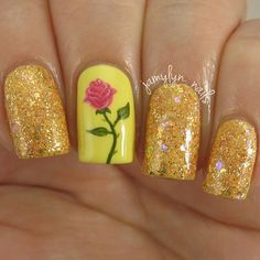 unha-decorada-a-bela-e-a-fera