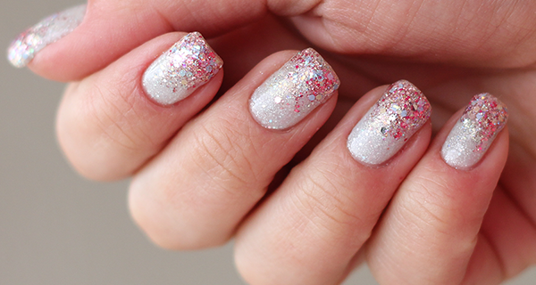 Unha Decorada Com Glitter