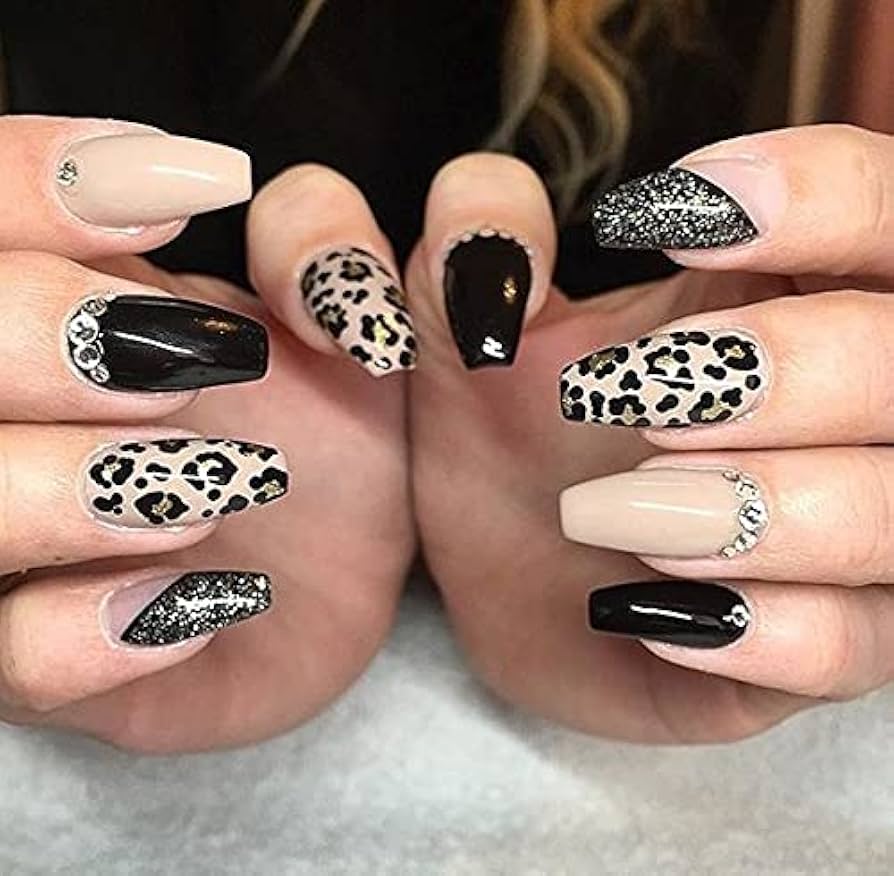 animal print nail art
