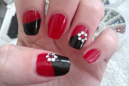 37-ideias-de-unhas-decoradas-preto-e-vermelho
