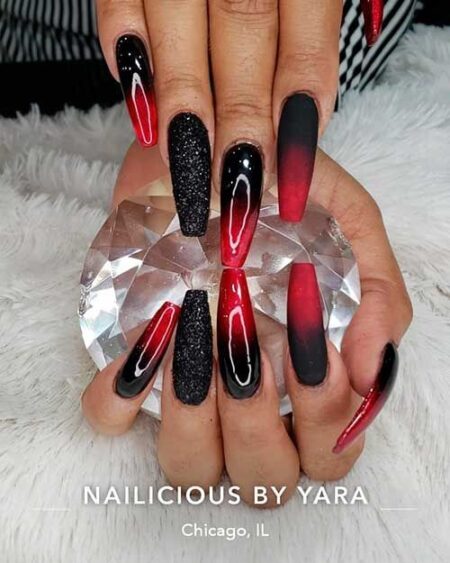 37-ideias-de-unhas-decoradas-preto-e-vermelho