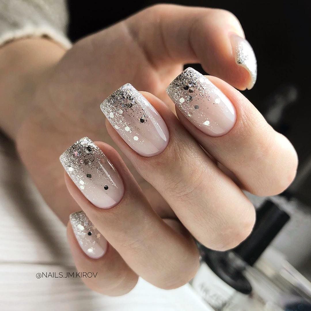 Light Color Decorated Nails