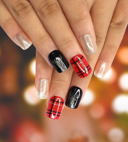 37-ideias-de-unhas-decoradas-preto-e-vermelho