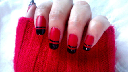 37-ideias-de-unhas-decoradas-preto-e-vermelho