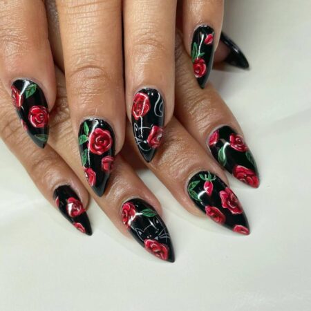 37-ideias-de-unhas-decoradas-preto-e-vermelho