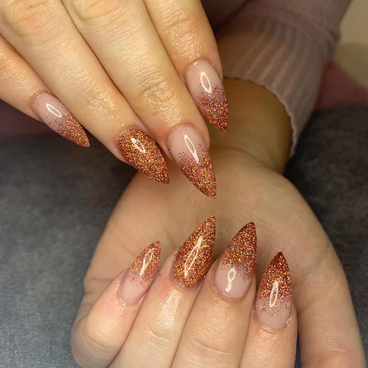Unha Decorada Com Glitter