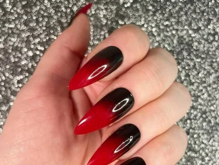 37-ideias-de-unhas-decoradas-preto-e-vermelho
