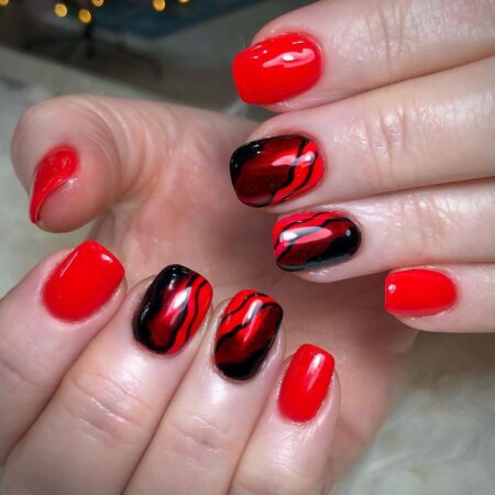 37-ideias-de-unhas-decoradas-preto-e-vermelho