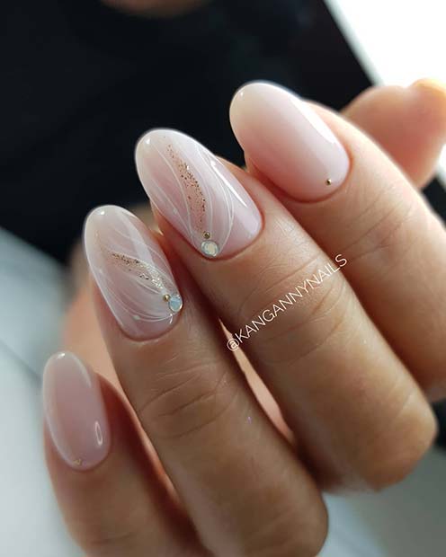 Elegant Decorated Nail
