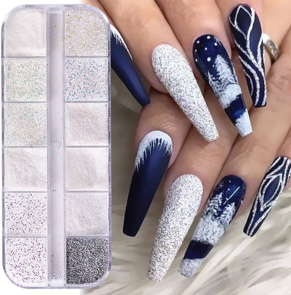 Nail Decorated With Glitter