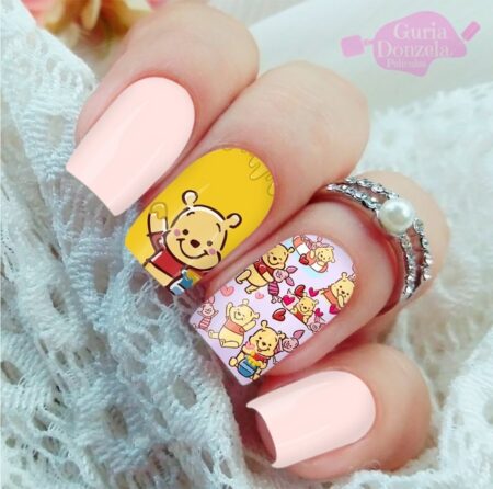 26-ideias-de-unha-decorada-ursinho-pooh