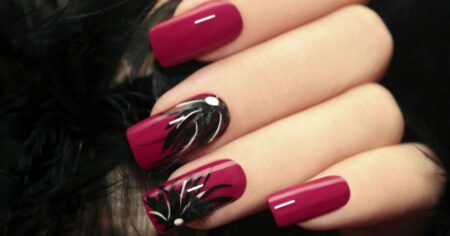 37-ideias-de-unhas-decoradas-preto-e-vermelho