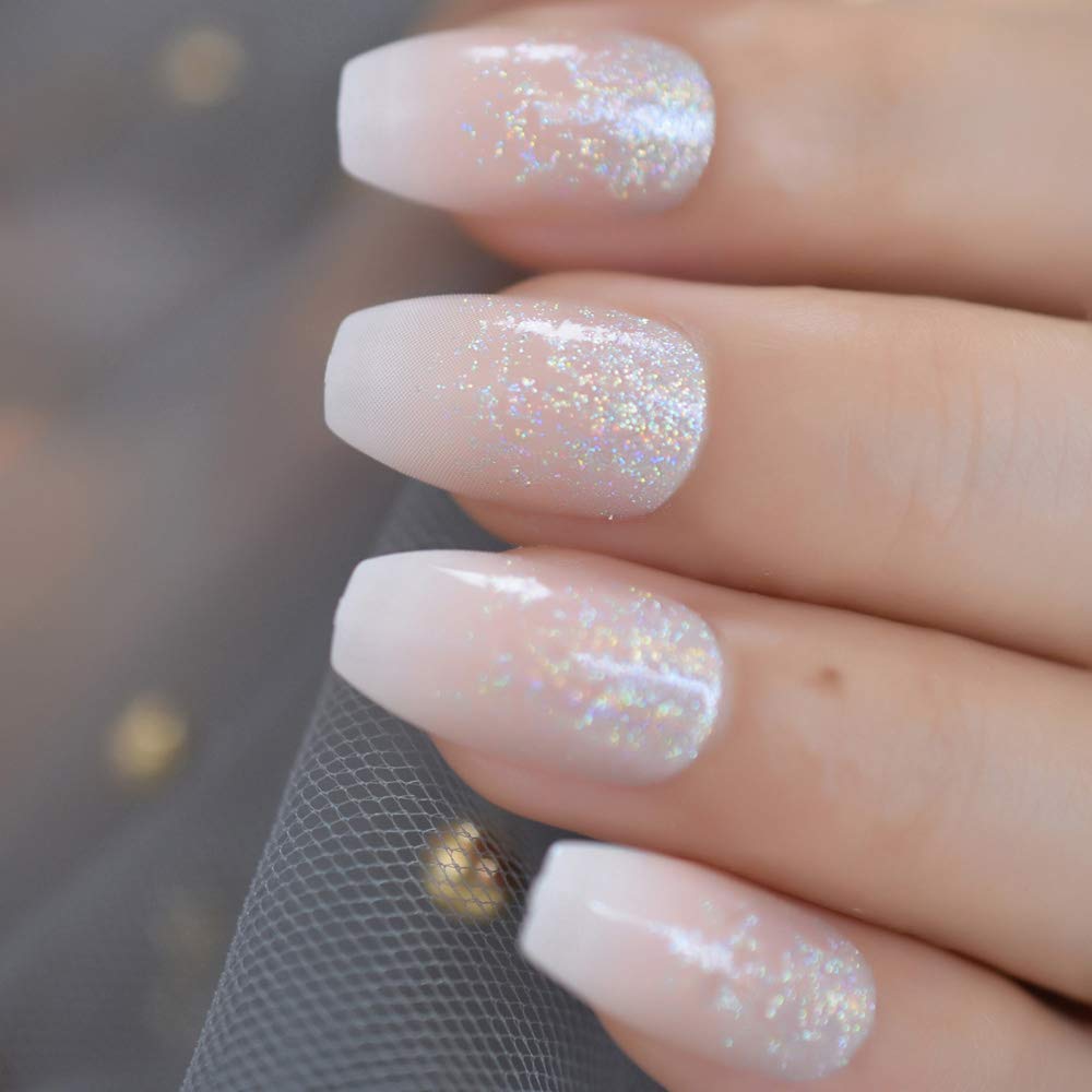 Nail Decorated With Glitter
