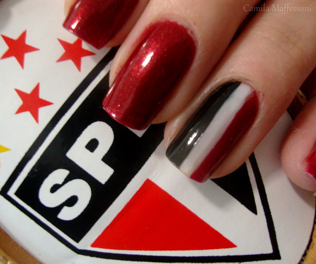 Unha Decorada Sao Paulo Futebol