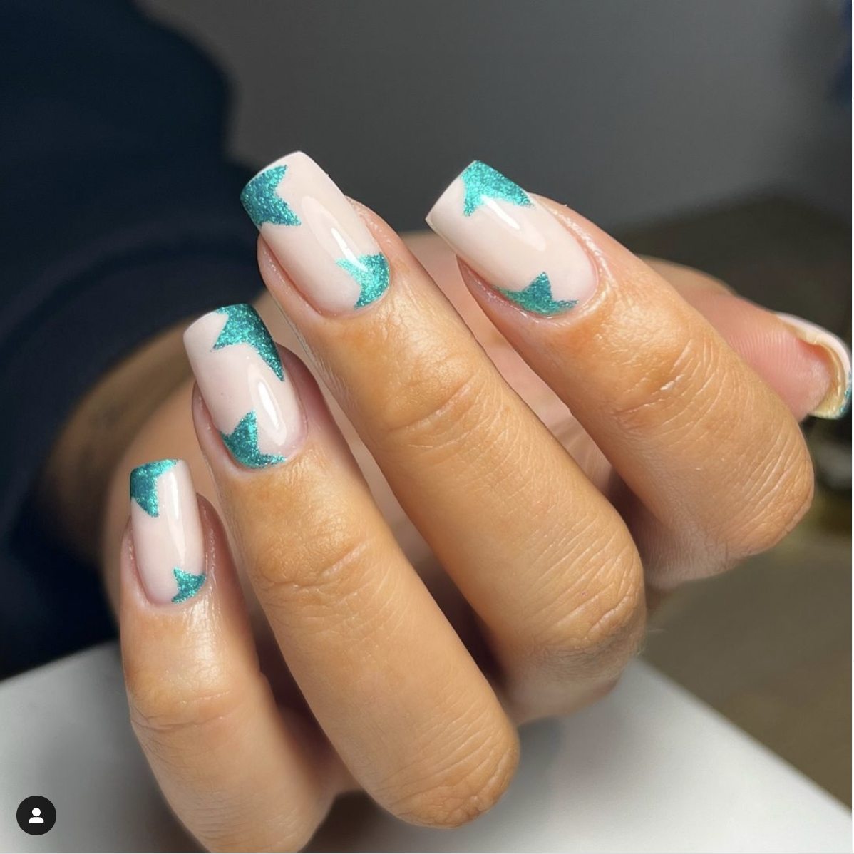 Light Color Decorated Nails