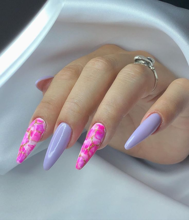 30 modelos de unhas marmorizadas para ...