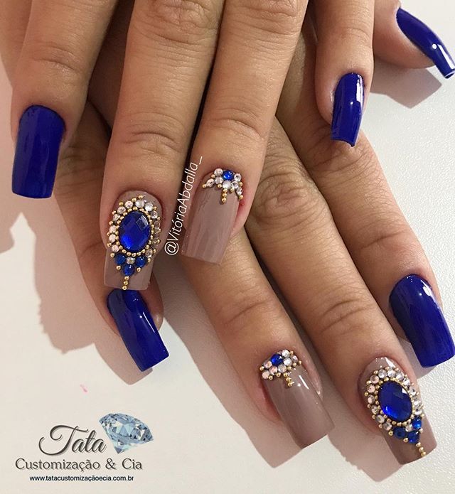 Unhas azuis: 7 ideias de UNHAS AZUL ...