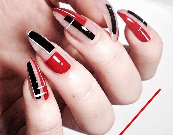 10 Modelos de unhas com formas geométricas