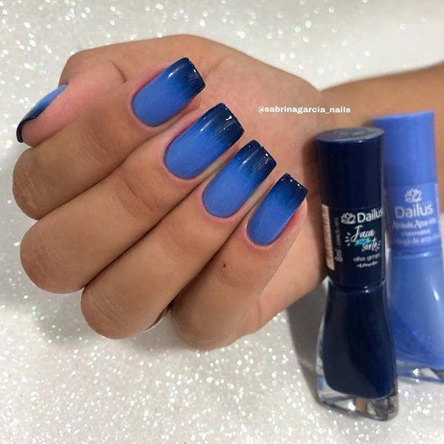 Unhas azuis, Unhas decoradas, Unhas ...