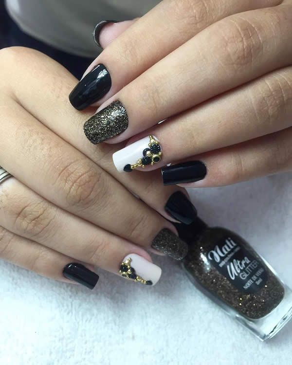 Unhas pretas: 69 combinações para ...