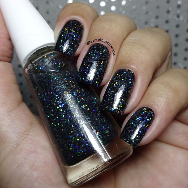 Misturinha Glitter Preto Holográfico