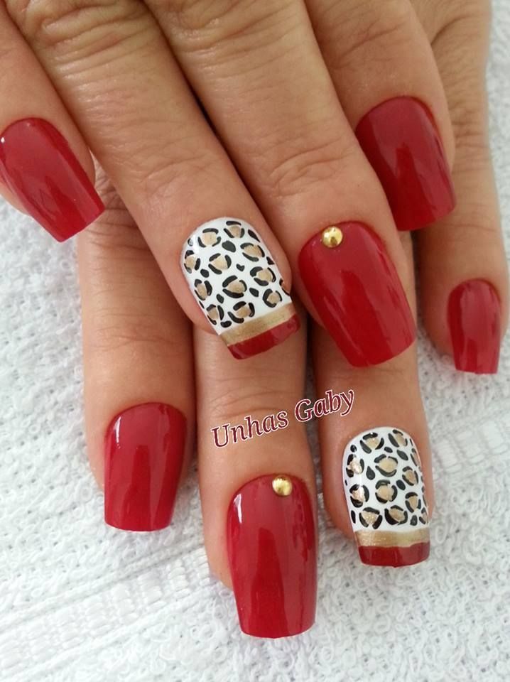20 Unhas Decoradas em Vermelho Para ...
