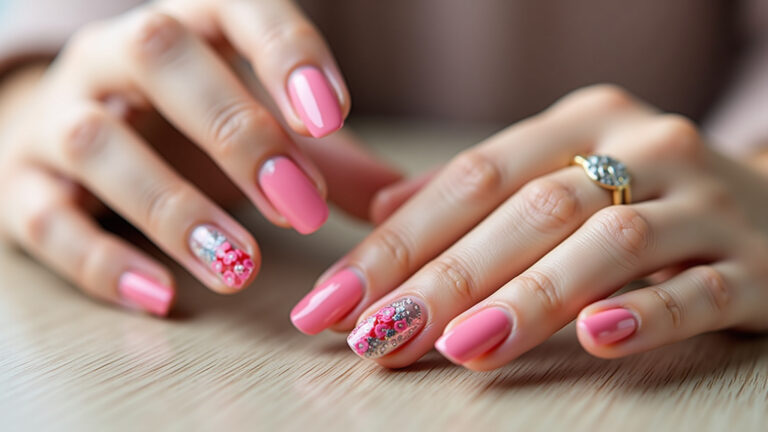 17 Estilos de Unha Decorada Rosa para Inspirar