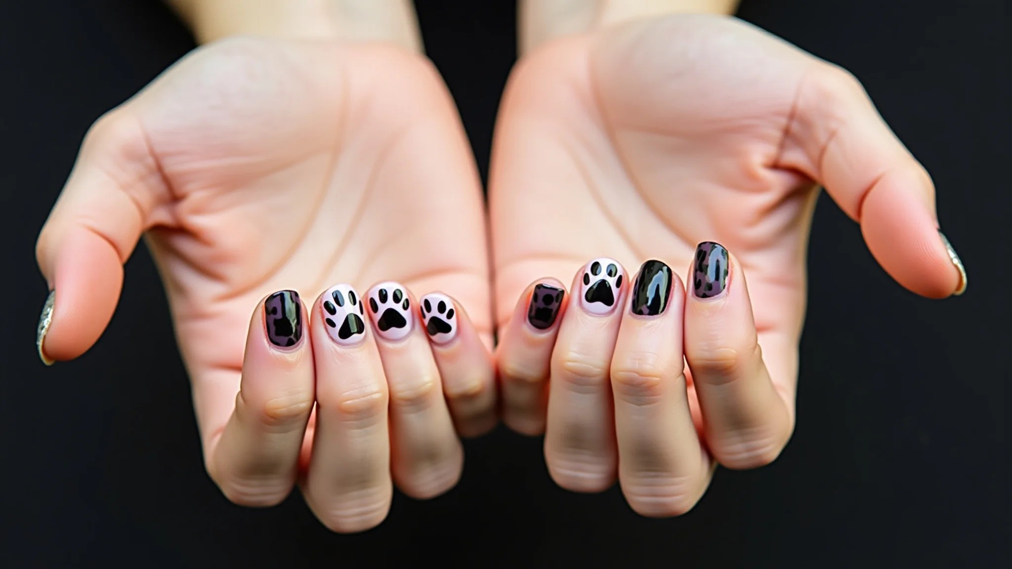 Unhas de gato perfeitas e duradouras com esmaltes de boa qualidade.