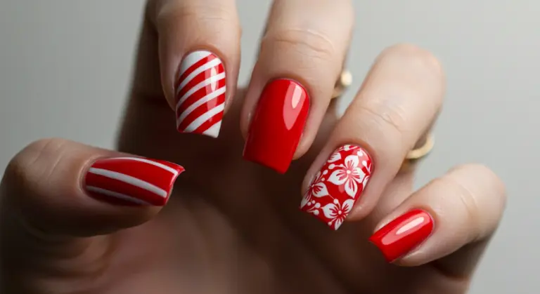 15 Ideias Incríveis de Unhas Decoradas Vermelha e Branca Para Arrasar