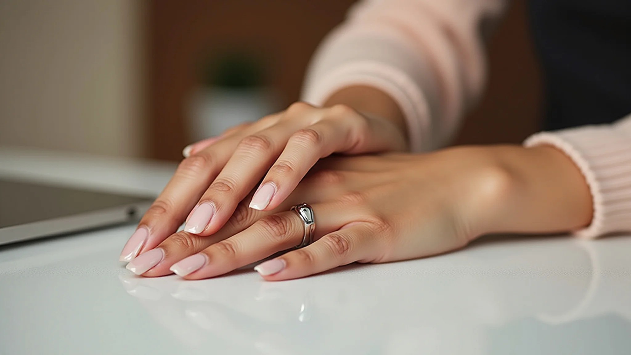 Unhas em tons terrosos e nude, clássicas e elegantes para o inverno.