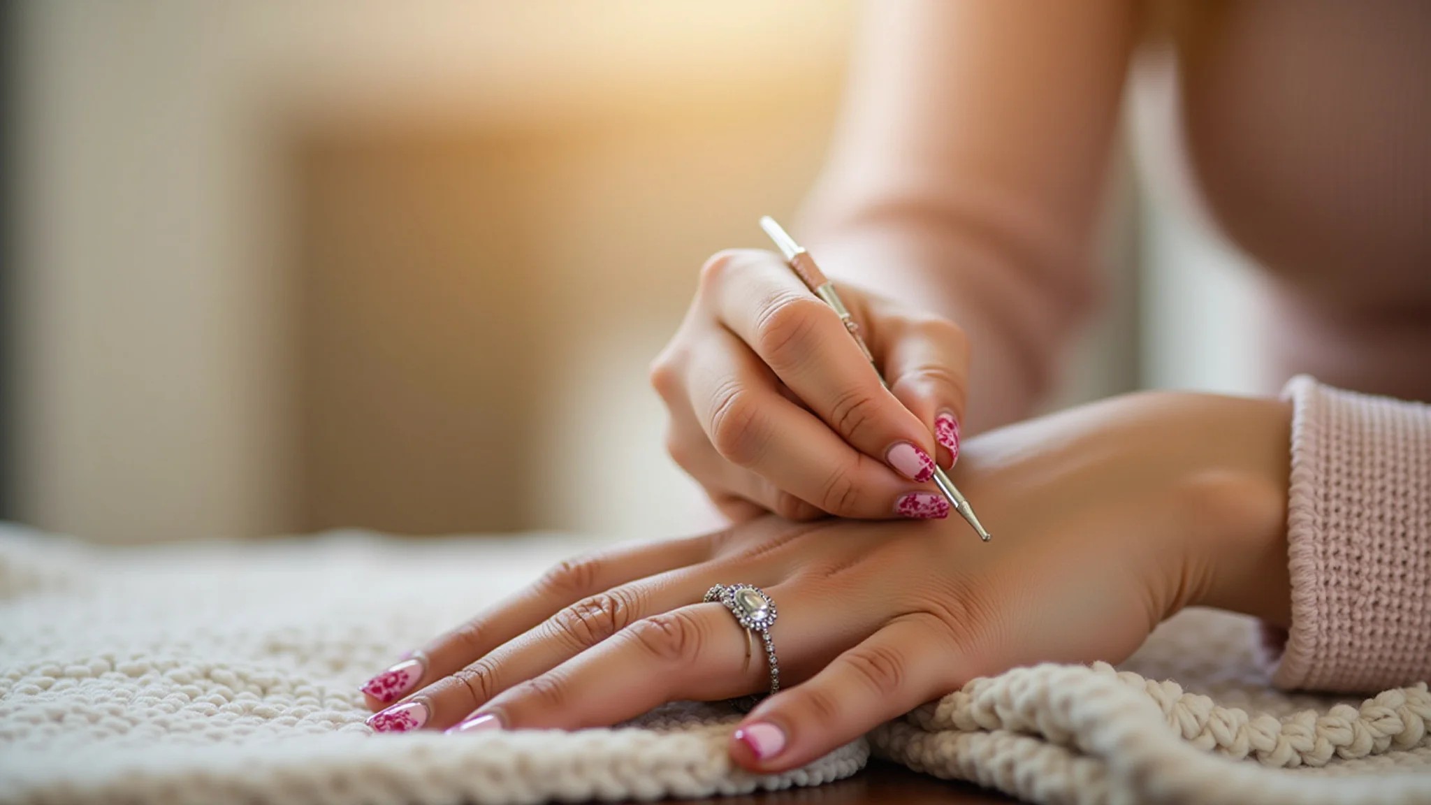 Dicas de expert para unhas decoradas com joia durarem mais.