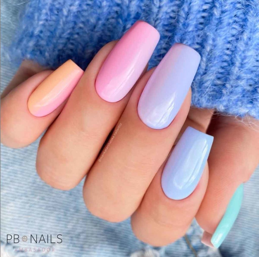 30 ideias de Unhas em tons Pasteis (e ...