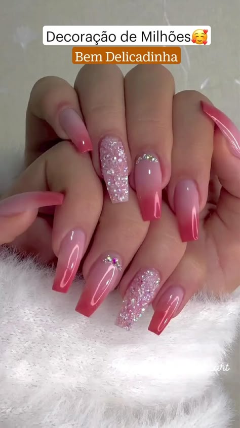 Unhas rosa decoradas | unhas ...