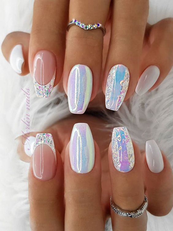 40 Unhas Decoradas Branca para Ano Novo ...