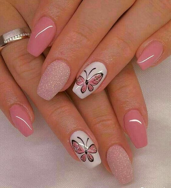 Unhas Decoradas Com Borboletas
