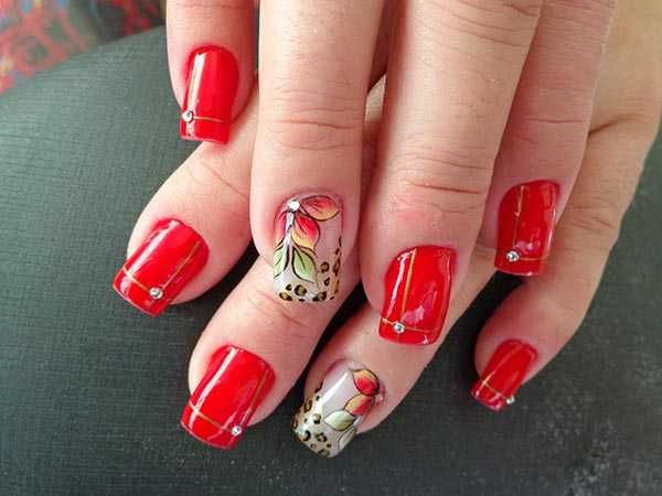 116 Ideias de Unha Decorada Vermelha