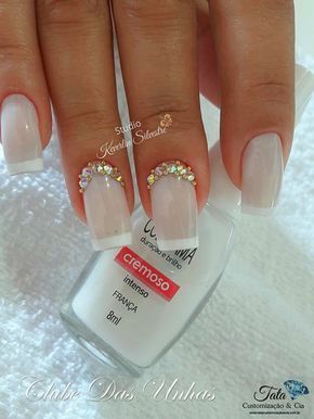 Unhas Decoradas com Pedras: 65 Modelos ...