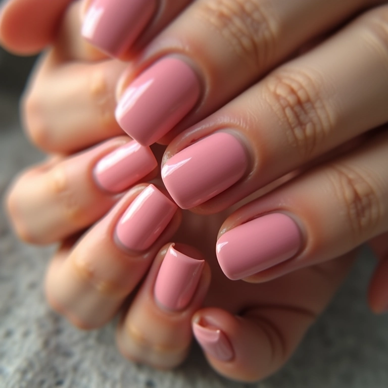 Acabamento impecável e brilhante das unhas de gel.
