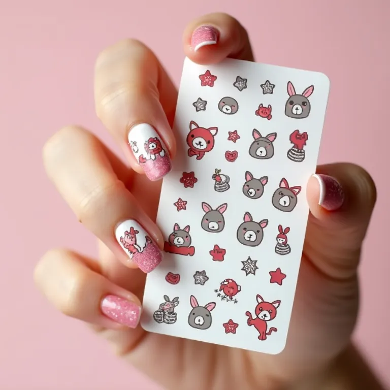 Adesivos de unha divertidos, uma forma prática e criativa de decorar as unhas.