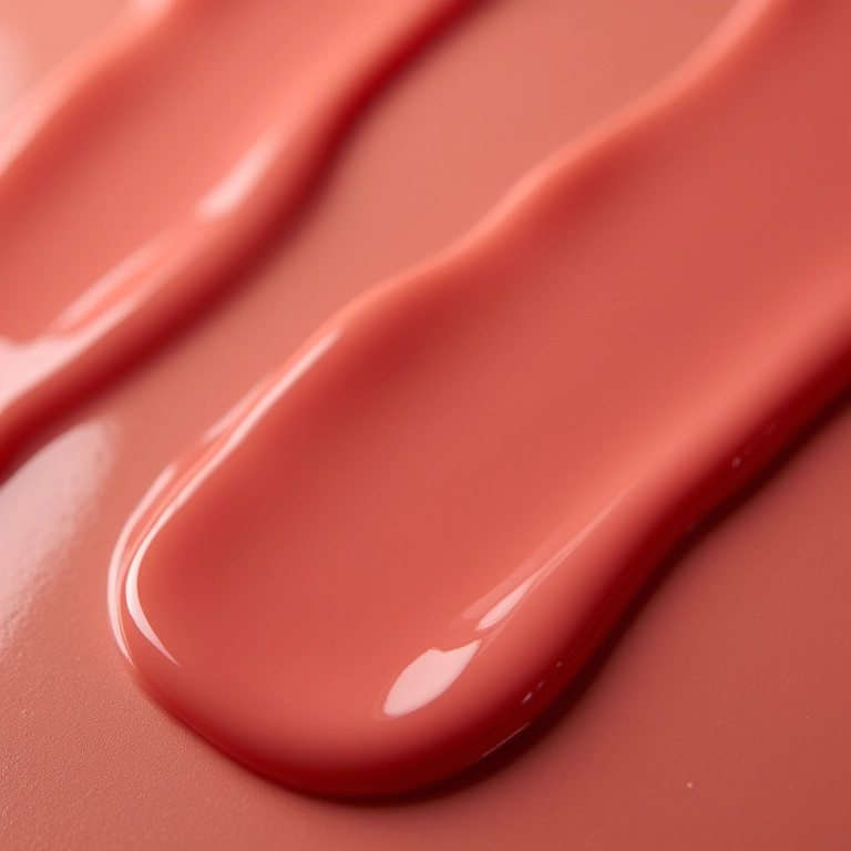 Amostras de esmaltes cremosos em close-up, mostrando cores ricas e textura detalhada.