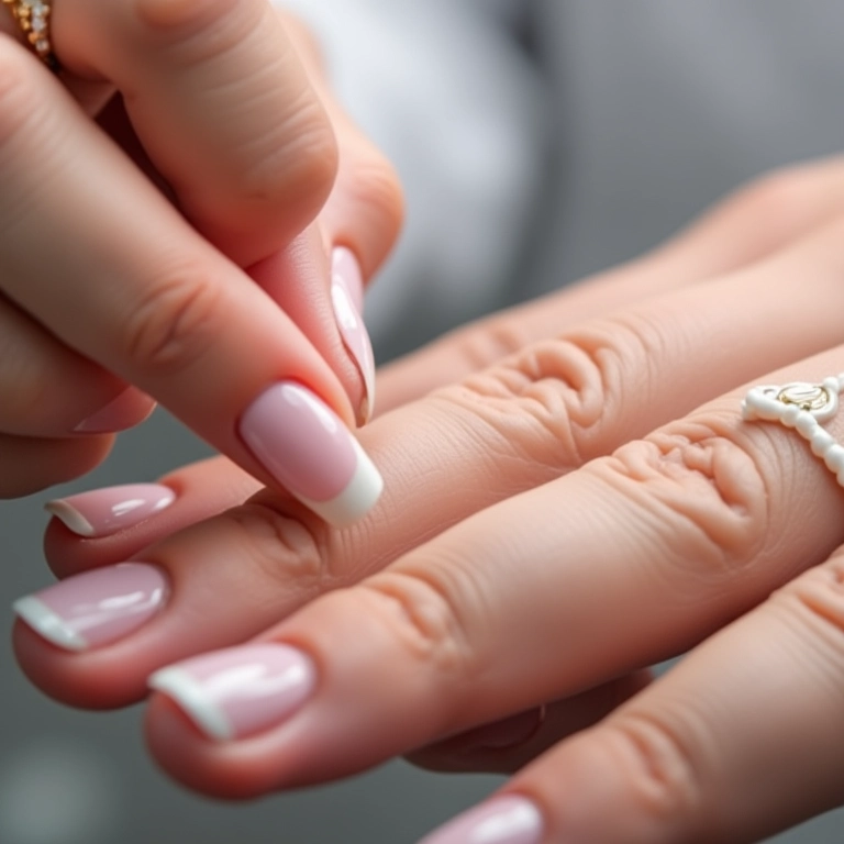 Aplicação de base fortalecedora em unhas naturais, aliada para unhas mais resistentes.