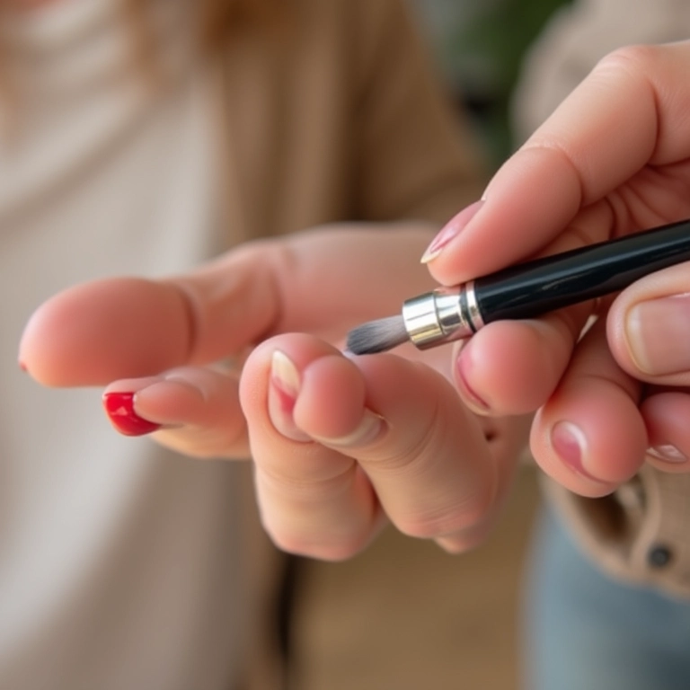 Aplicação de top coat de secagem rápida para um acabamento perfeito.