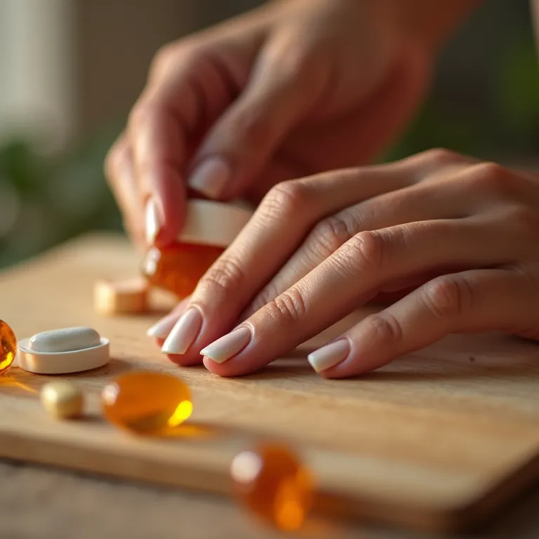 Base fortalecedora com vitaminas sendo aplicada.