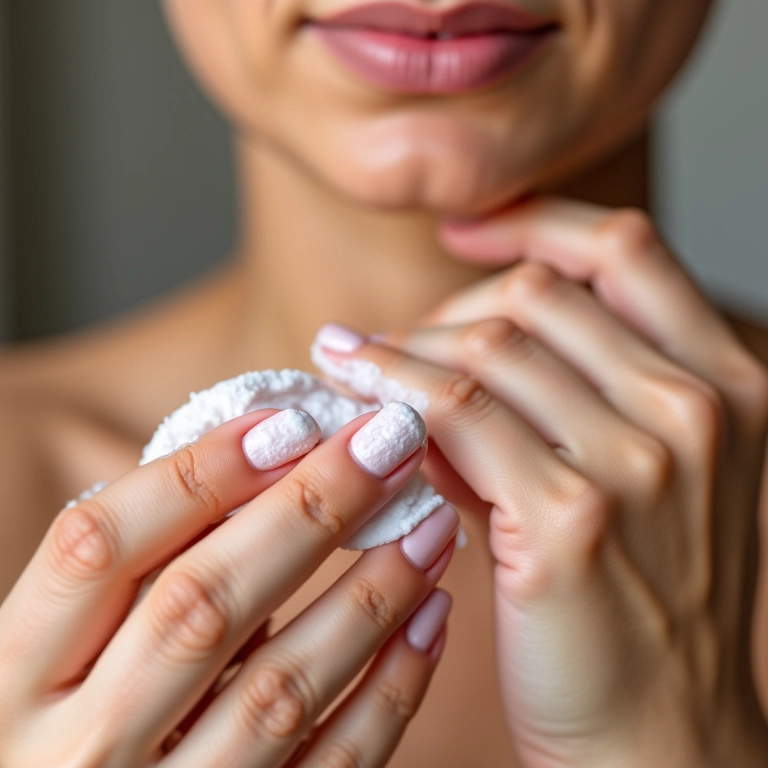 Bicarbonato de sódio para esfoliar e remover esmalte.