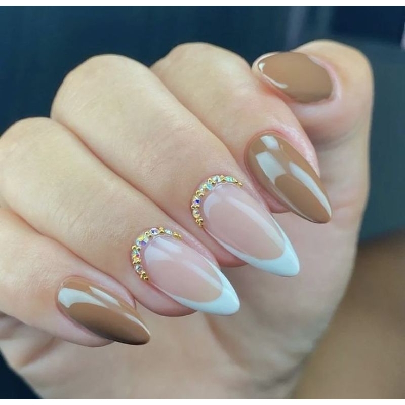 unha gel nude decorada em Promoção na ...